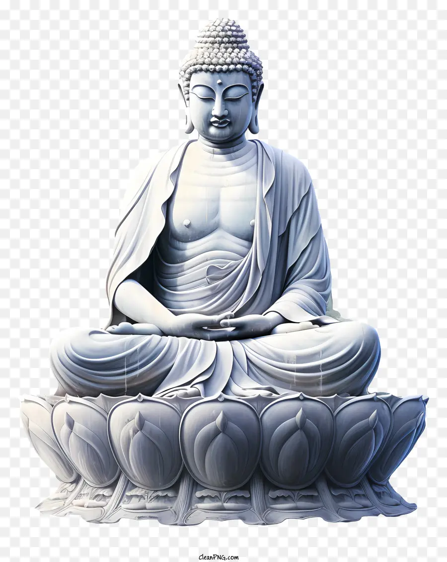 Statue De Bouddha，Méditation PNG