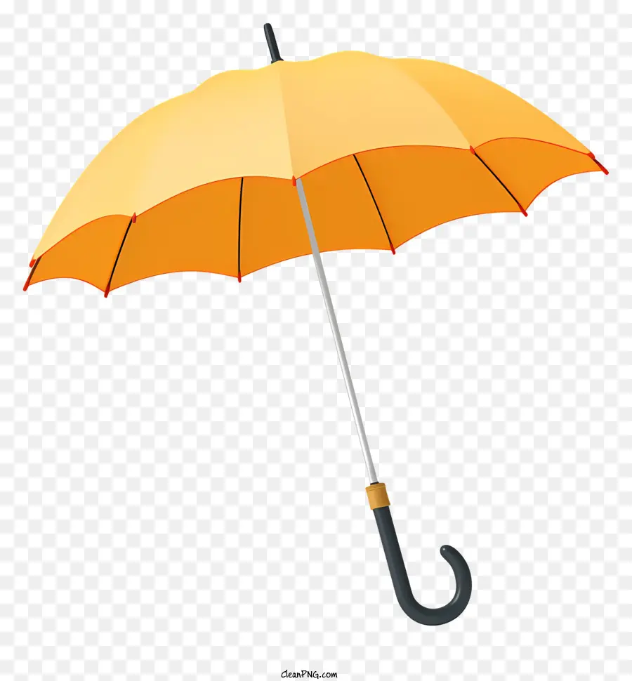 Parapluie Ouvert，Manche En Bois PNG