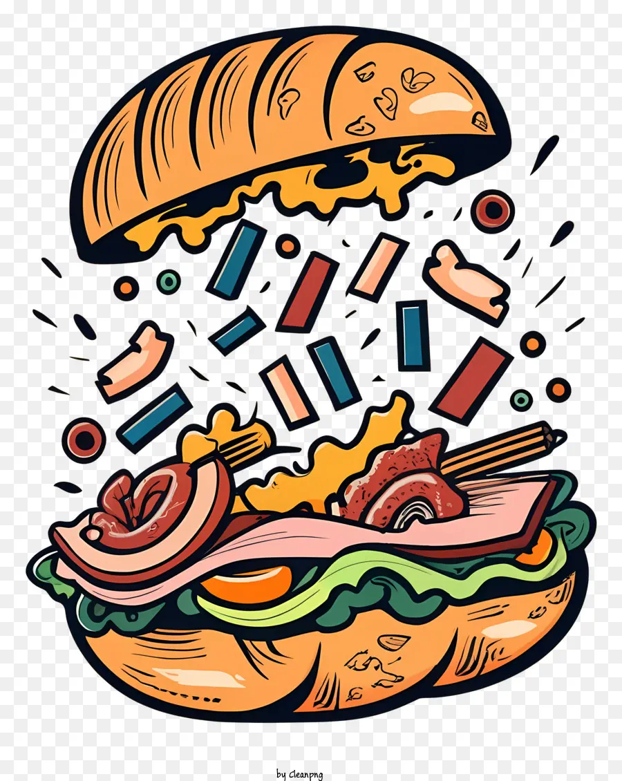 Hamburger，Sandwich PNG