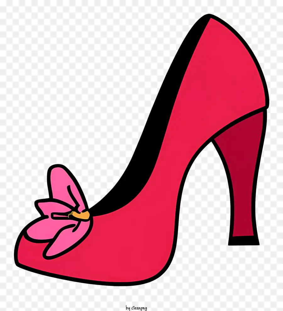 Chaussure à Talons Rouges，Chaussure De Fleur Rose PNG
