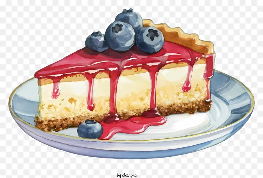 Gâteau Au Fromage，Gâteau Au Fromage Aux Bleuets PNG