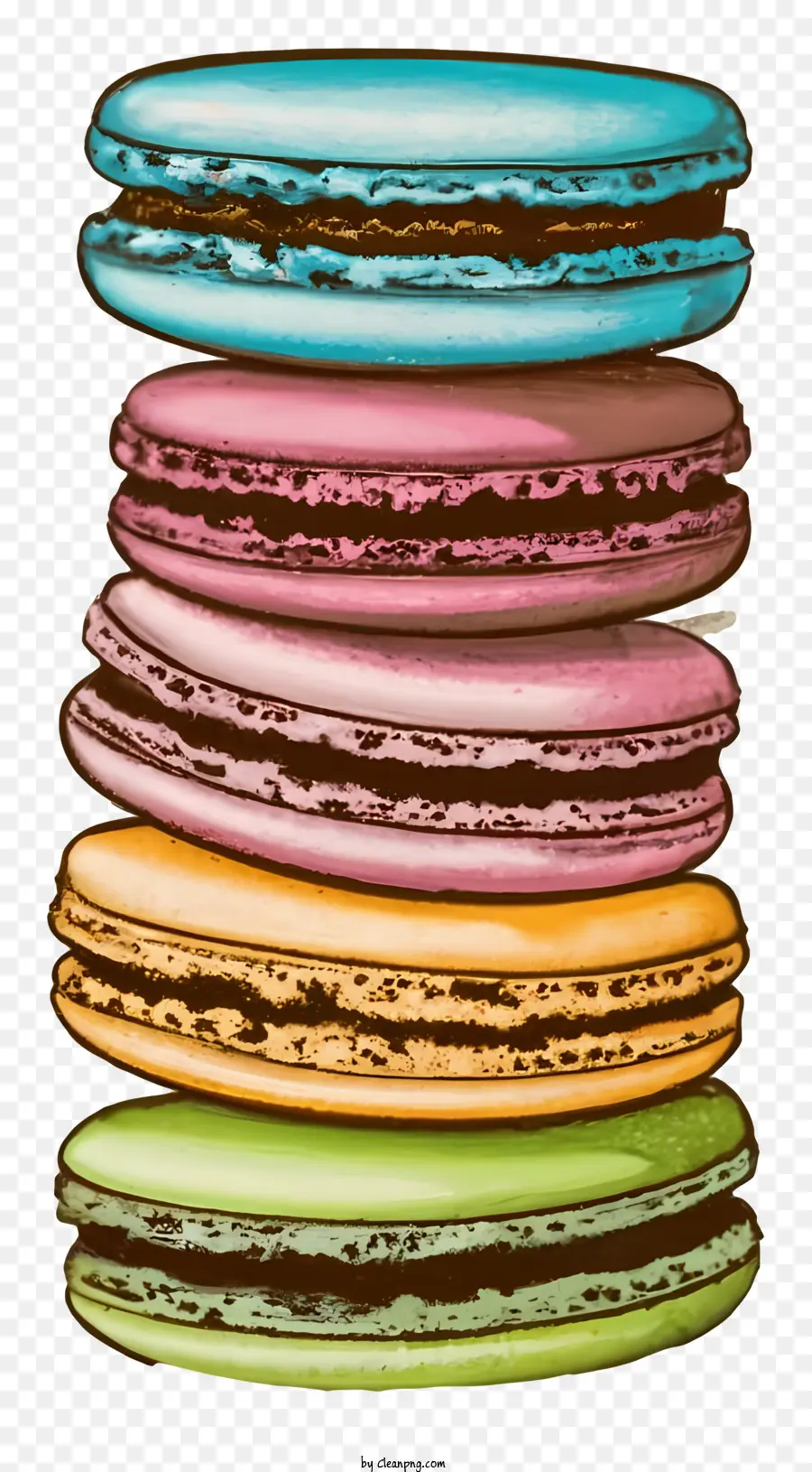 Macarons，Macarons Colorés PNG