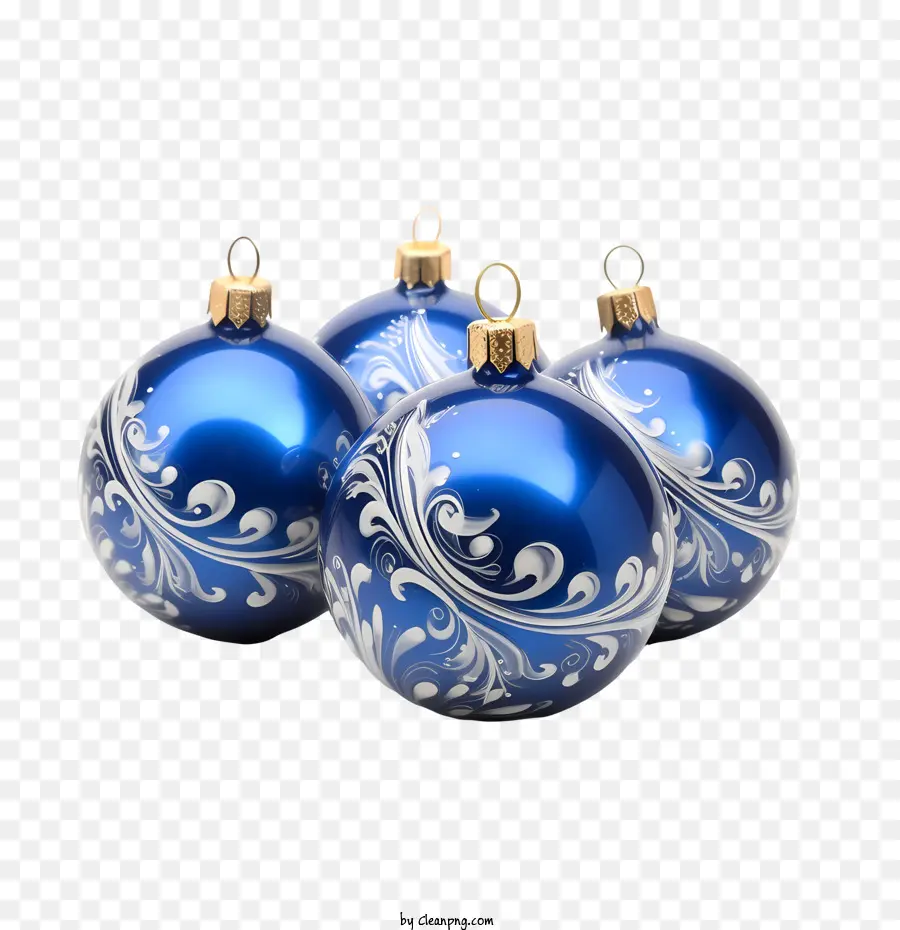 Boule De Noël，Décorations De Noël Bleues PNG