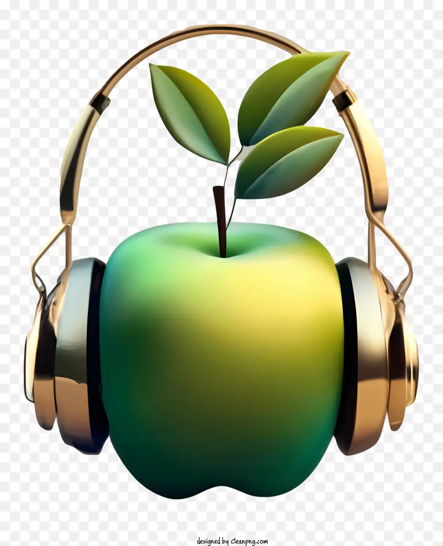 Casque Apple，Or Casque PNG
