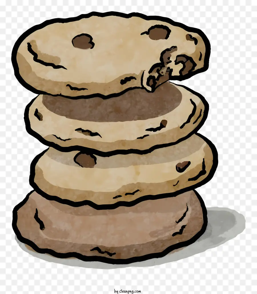 Biscuits Aux Pépites De Chocolat，Cookies PNG