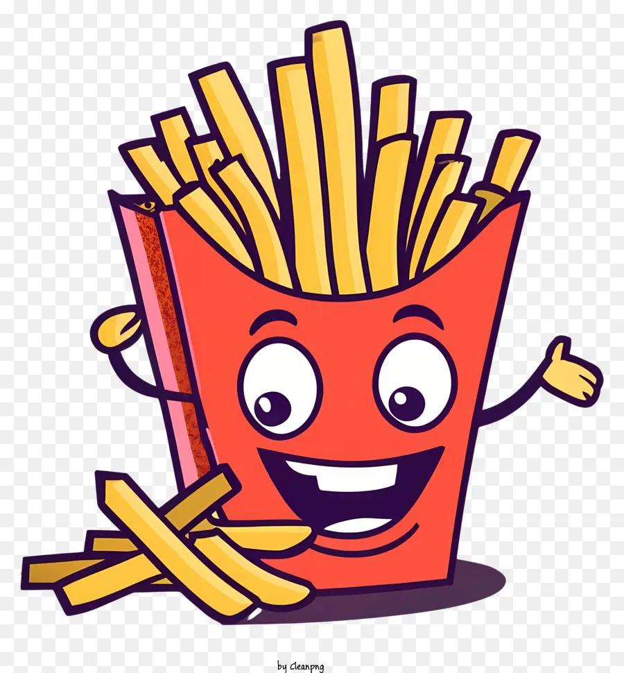 Mascotte Des Frites，Happy Mascot PNG