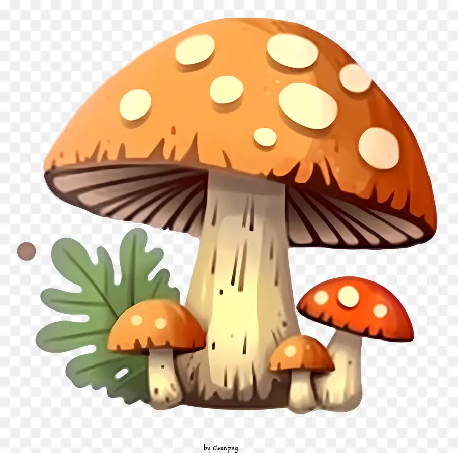 Champignons，Orange Champignons PNG