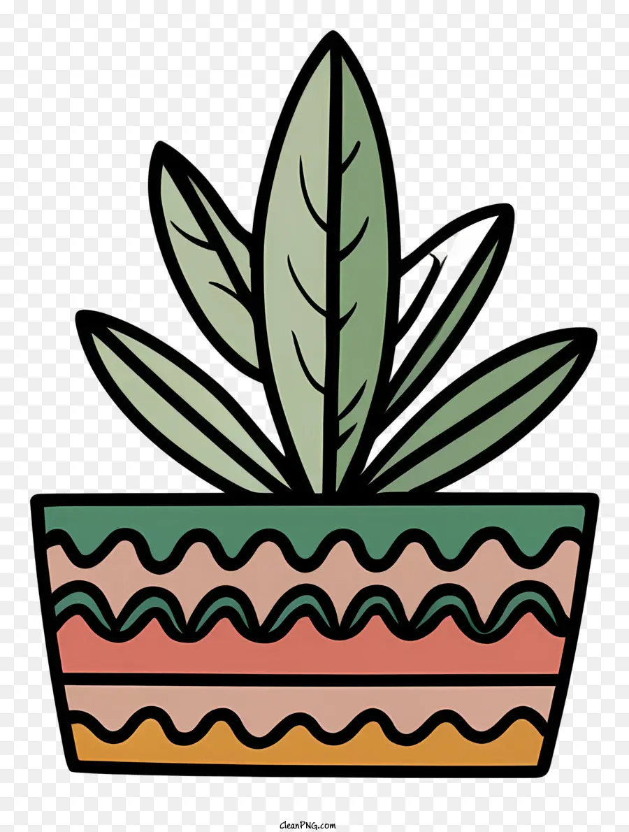 Plante Verte，Blanc Pot PNG