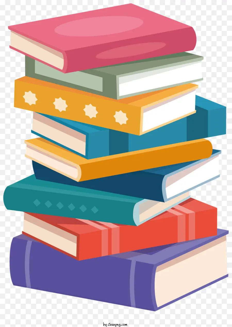 Pile De Livres，En Lisant PNG