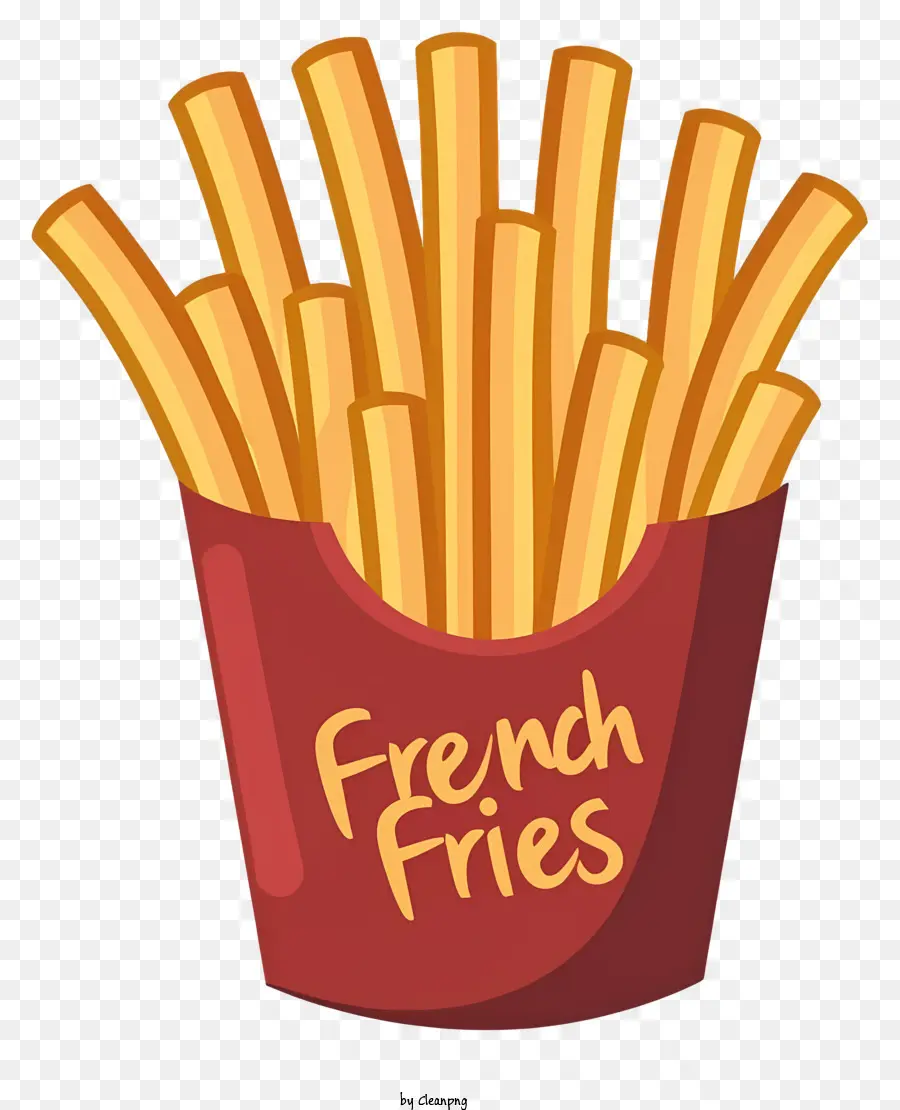 Frites，Rouge Conteneur PNG