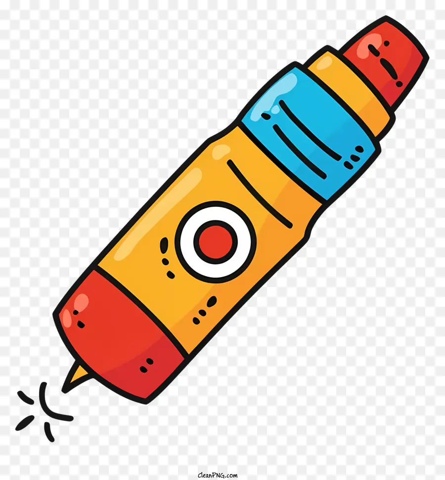 Des Crayons De Couleur，Point Rouge PNG