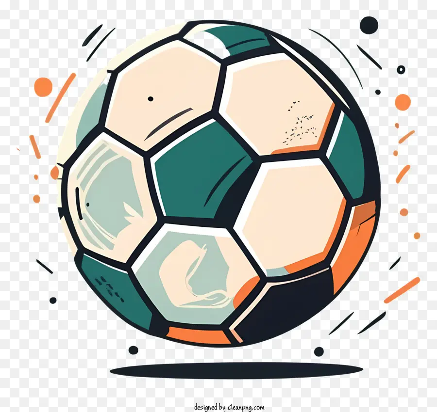 Ballon De Soccer，Taches Orange PNG