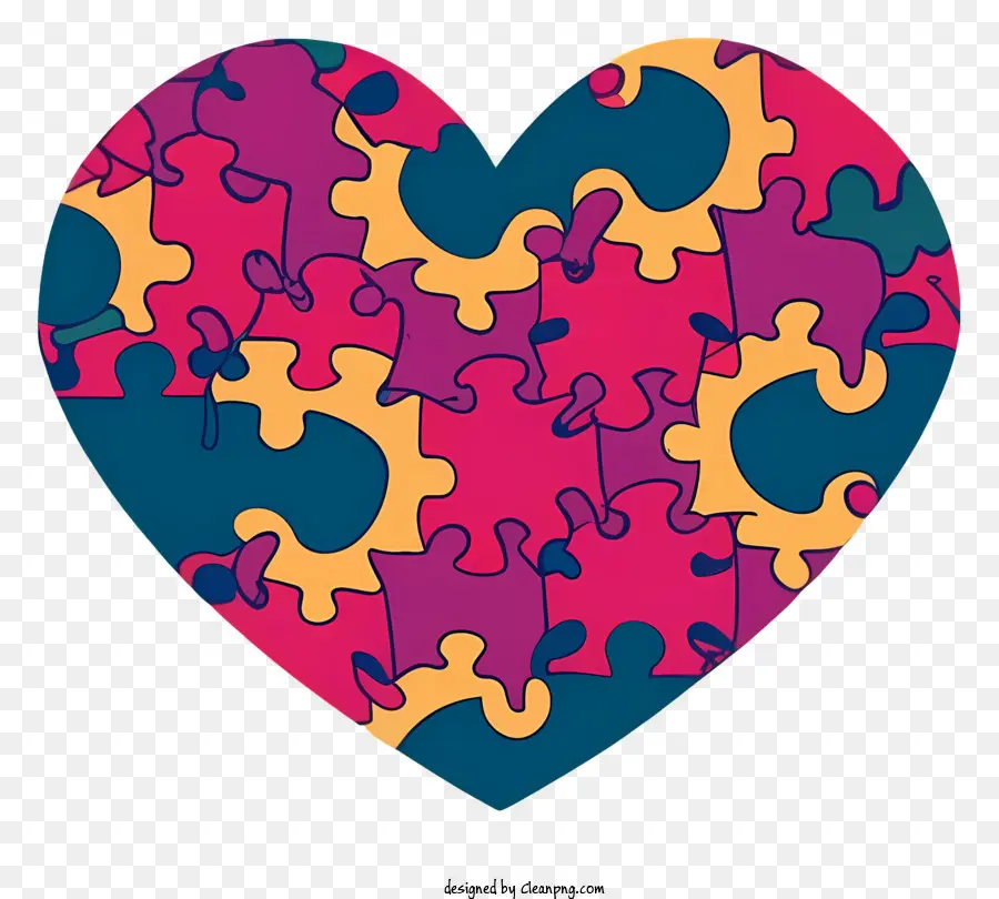 Puzzle Coeur，Les Pièces Du Puzzle PNG