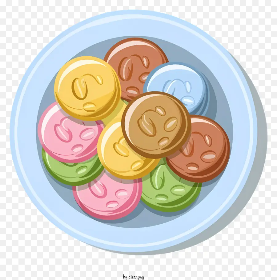 Bonbons，Biscuits Colorés PNG