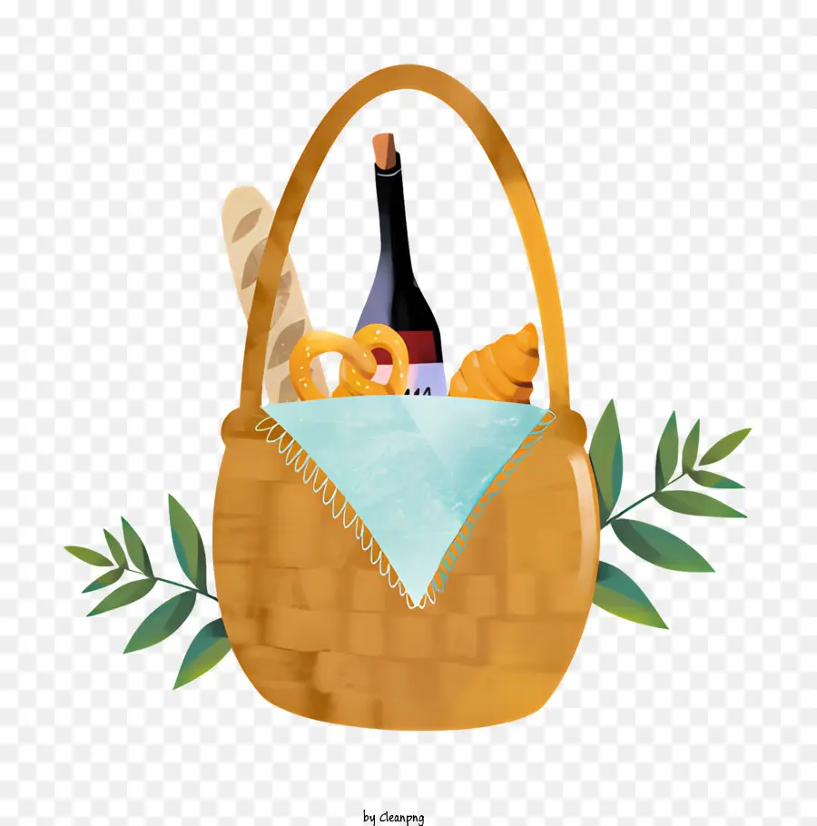 Panier Alimentaire，Panier Pique Nique PNG