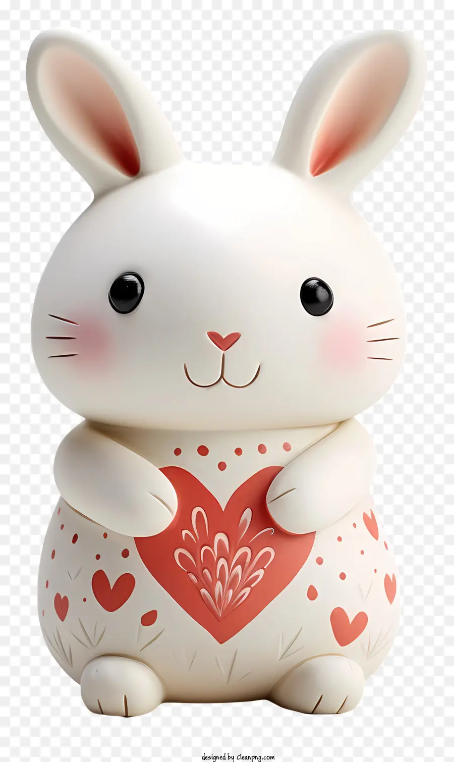 Lapin，Lapin Mignon Avec Coeur PNG