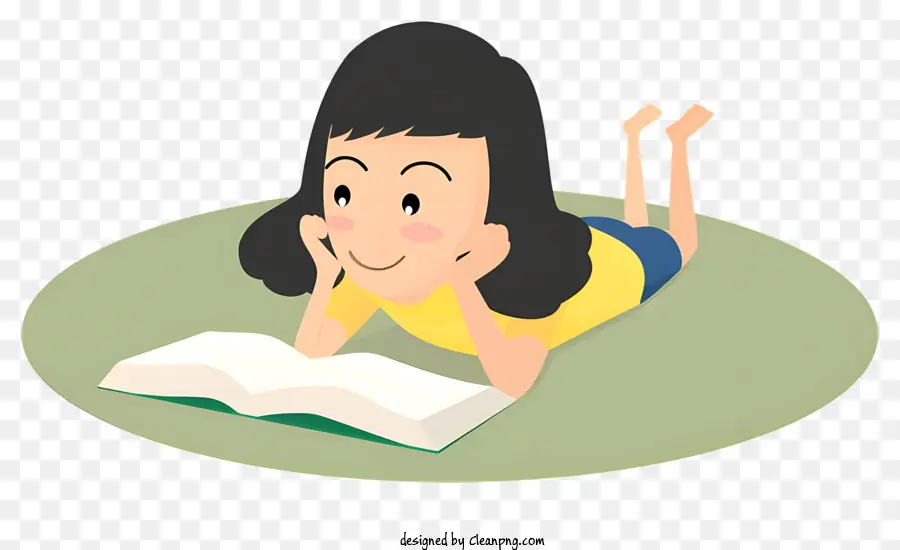 Fille Lisant Un Livre，Fille Lisant PNG