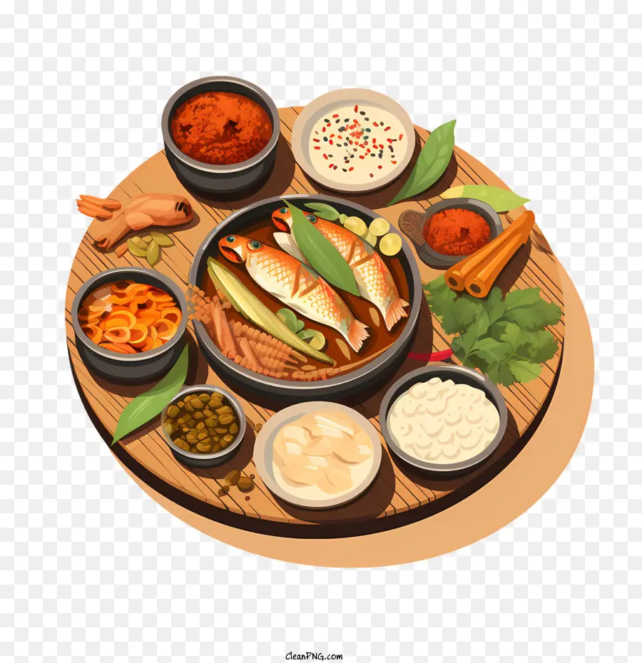 La Cuisine Bengali，La Cuisine Asiatique Du Sud PNG