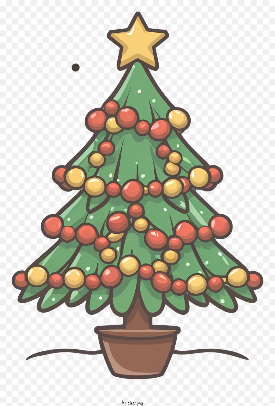 Arbre De Noël De Dessin Animé，Arbre De Noël PNG