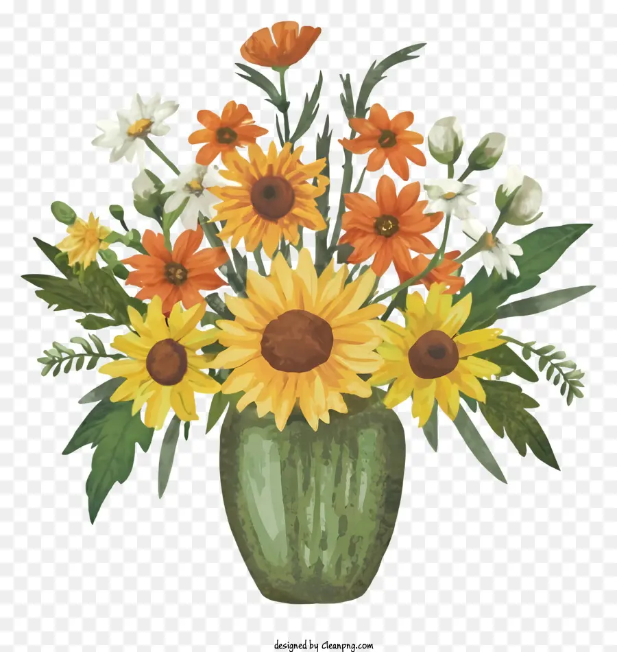 Bouquet De Fleurs，Tournesols PNG