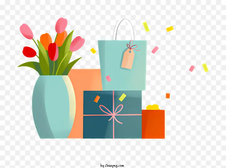 Paniers Cadeaux，Cadeaux Et Fleurs PNG