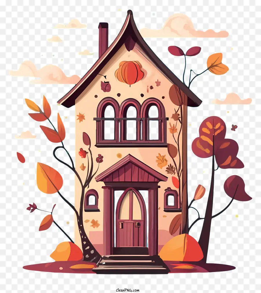 Petit Chalet，Illustration Fantaisiste PNG