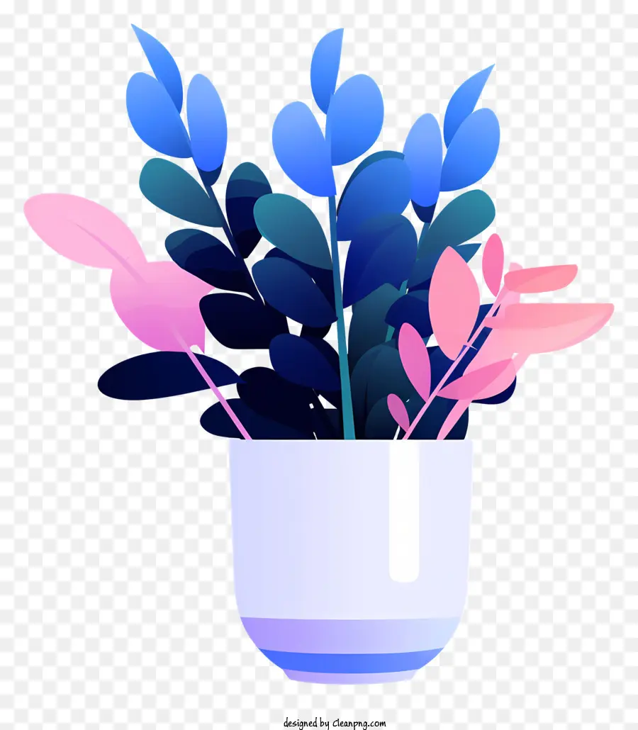 Vase，Plante Colorée PNG