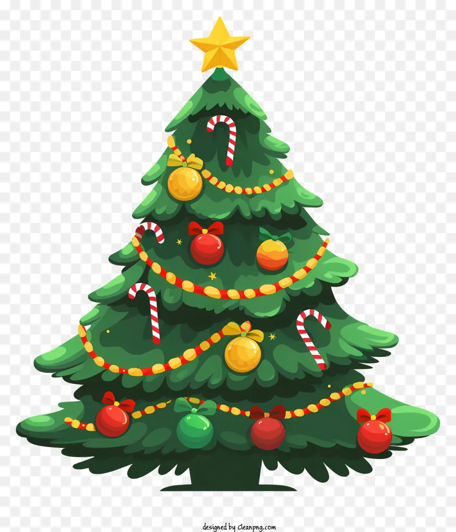 Décorations D'arbre De Noël，Les Lumières De Noël PNG