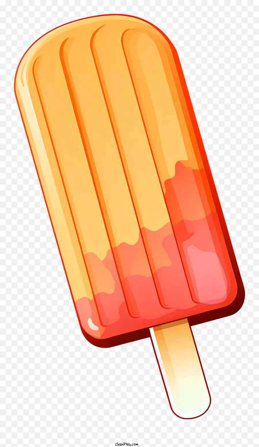 Popsicle Orange，Popsicle Aux Fruits PNG