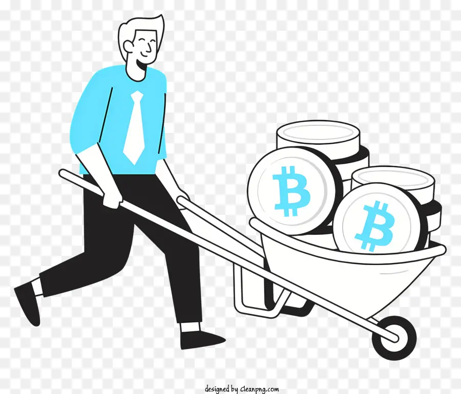 Homme，Pièces Bitcoin PNG