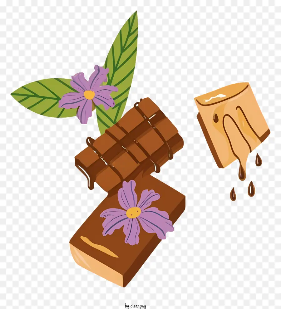 Chocolat，Fleur PNG