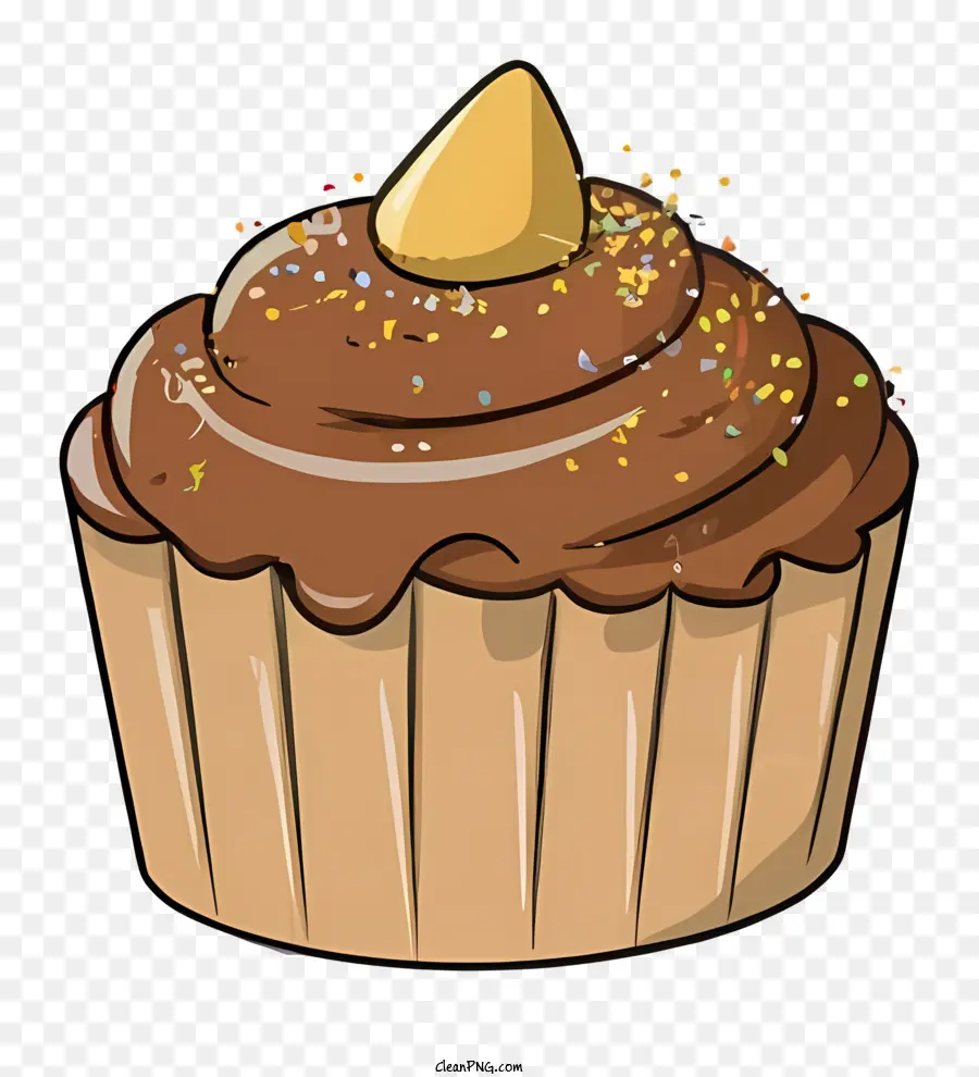 Cupcake Chocolat，Arrose PNG