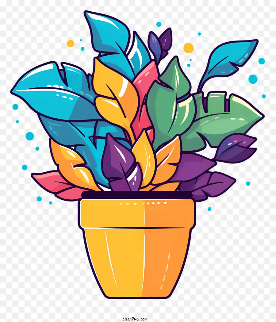 Plante En Pot，Coloré PNG