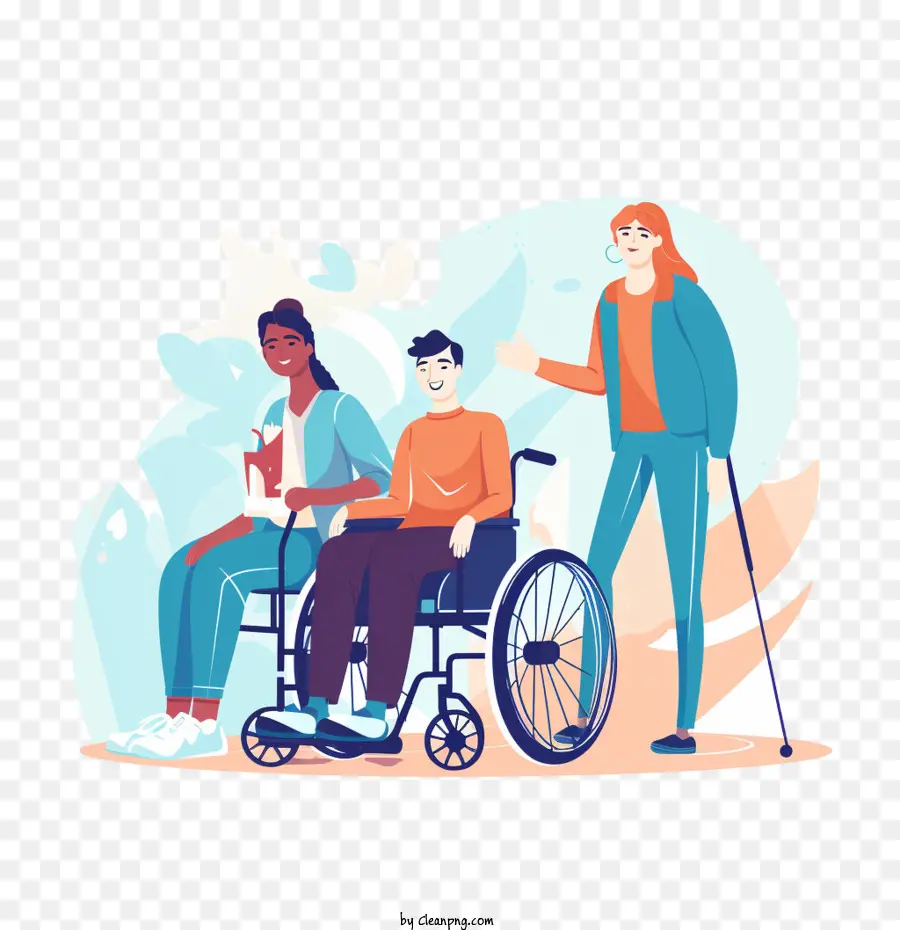 Journée Internationale Des Personnes Handicapées，Femme En Fauteuil Roulant PNG