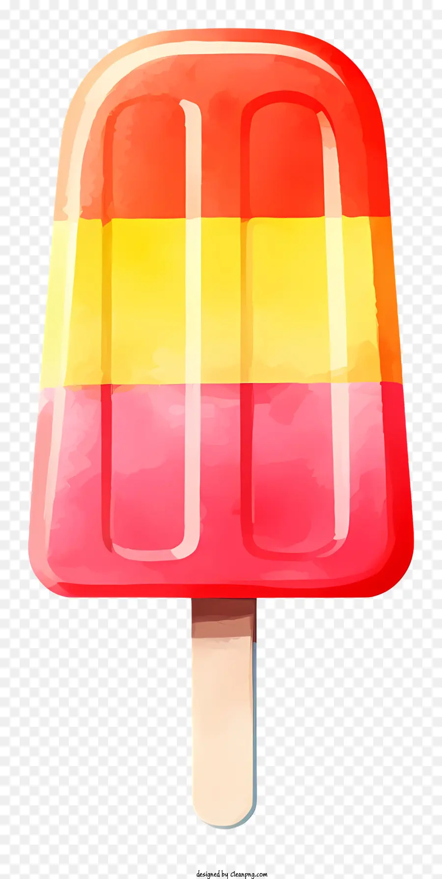 Peinture à L'aquarelle，Popsicle PNG