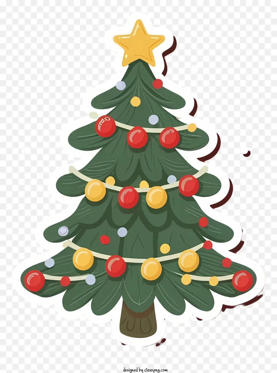 Arbre De Noël，Étoile PNG