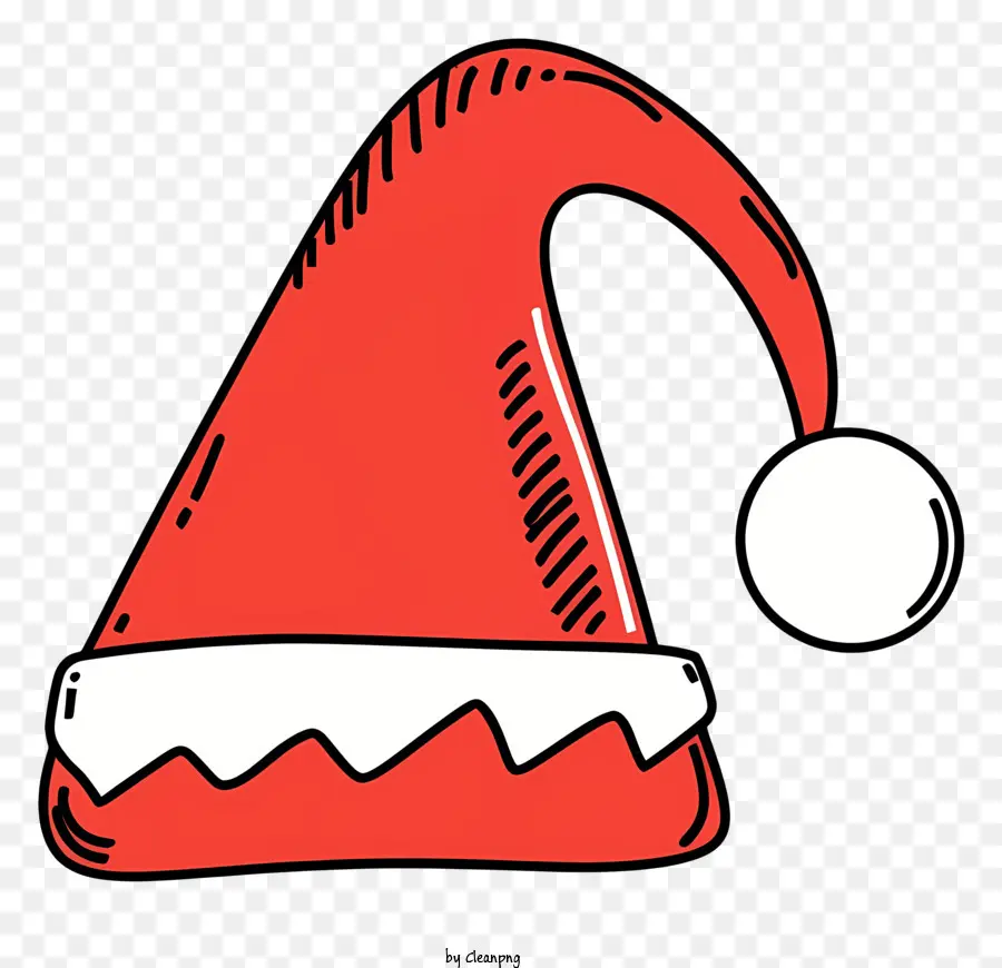 Un Chapeau De Père Noël，Rouge Chapeau De Noël PNG