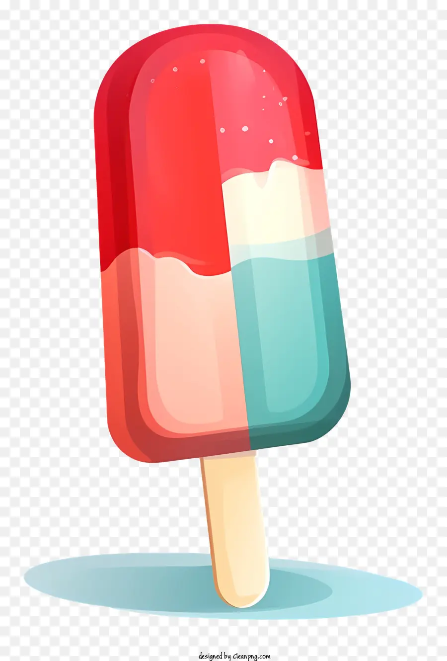 Popsicle，Rayé Rouge Et Bleu PNG