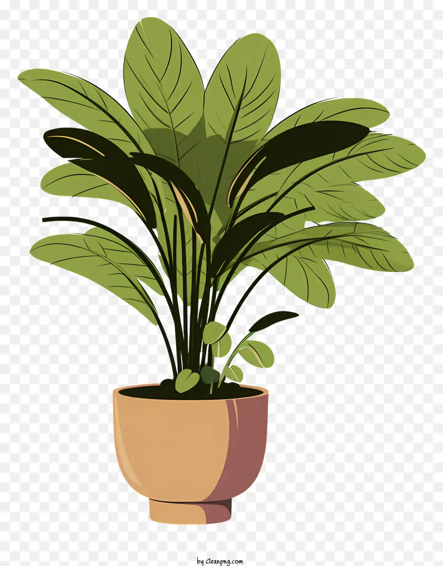 Planter En Pot，Plante En Pot Jaune PNG