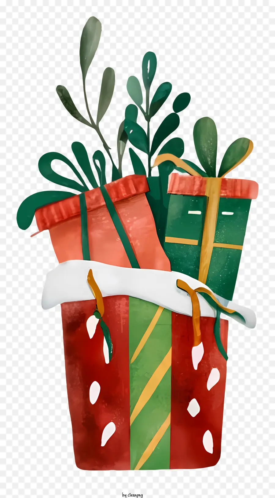 Cadeaux De Noël，Cadeaux Enveloppés PNG