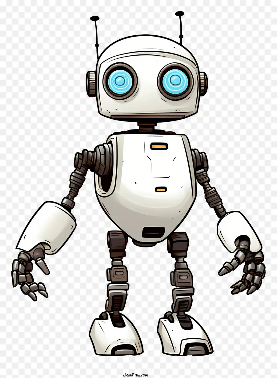 Robot De Dessin Animé，Robot Mignon PNG