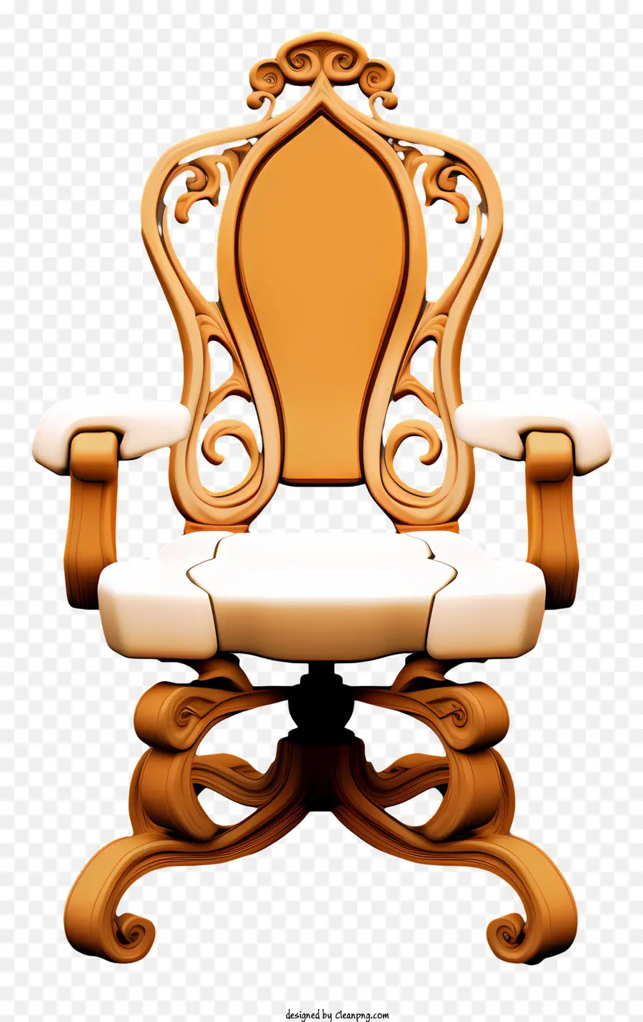 Chaise Ornée，En Bois PNG