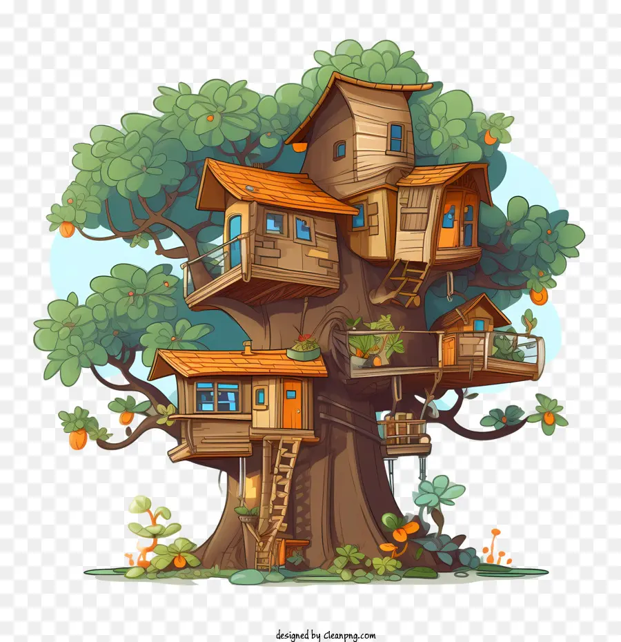 Cabane Dans Les Arbres，Arbre PNG