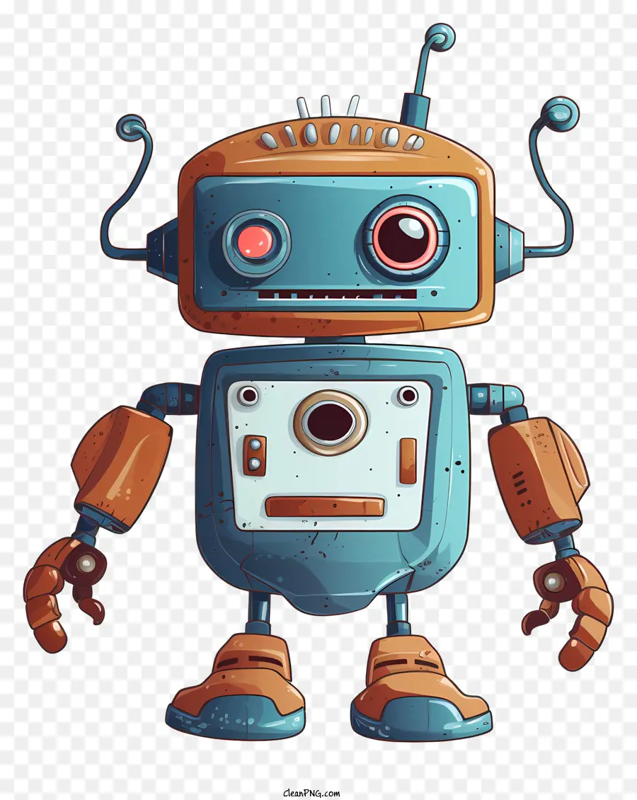 Robot De Dessin Animé，Robot Mignon PNG