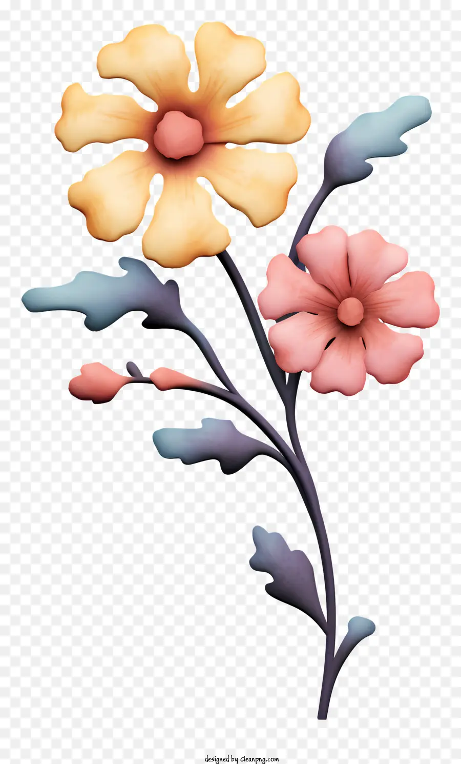 Dessin，Fleurs Colorées PNG