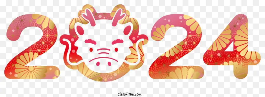 Nouvel An Chinois，L'année Du Dragon PNG