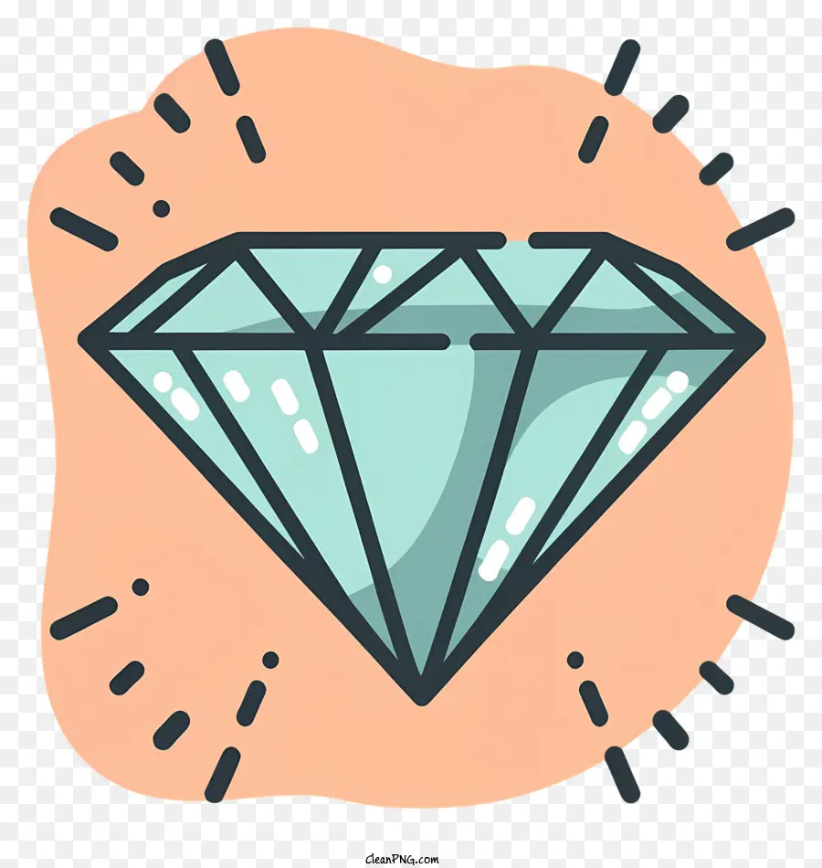 Bijoux De Diamant，Design Stylisé PNG