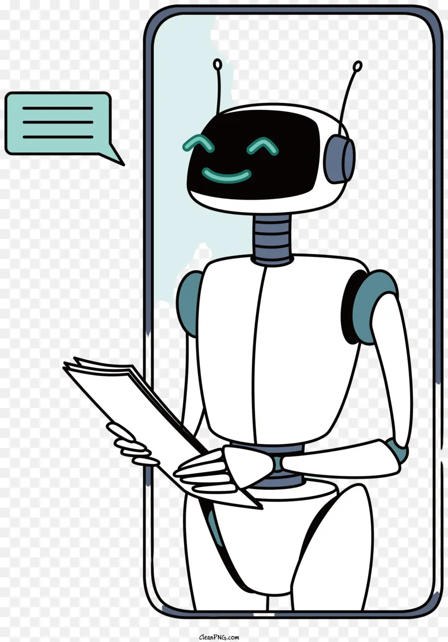Robot Humanoïde，Heureux Robot PNG