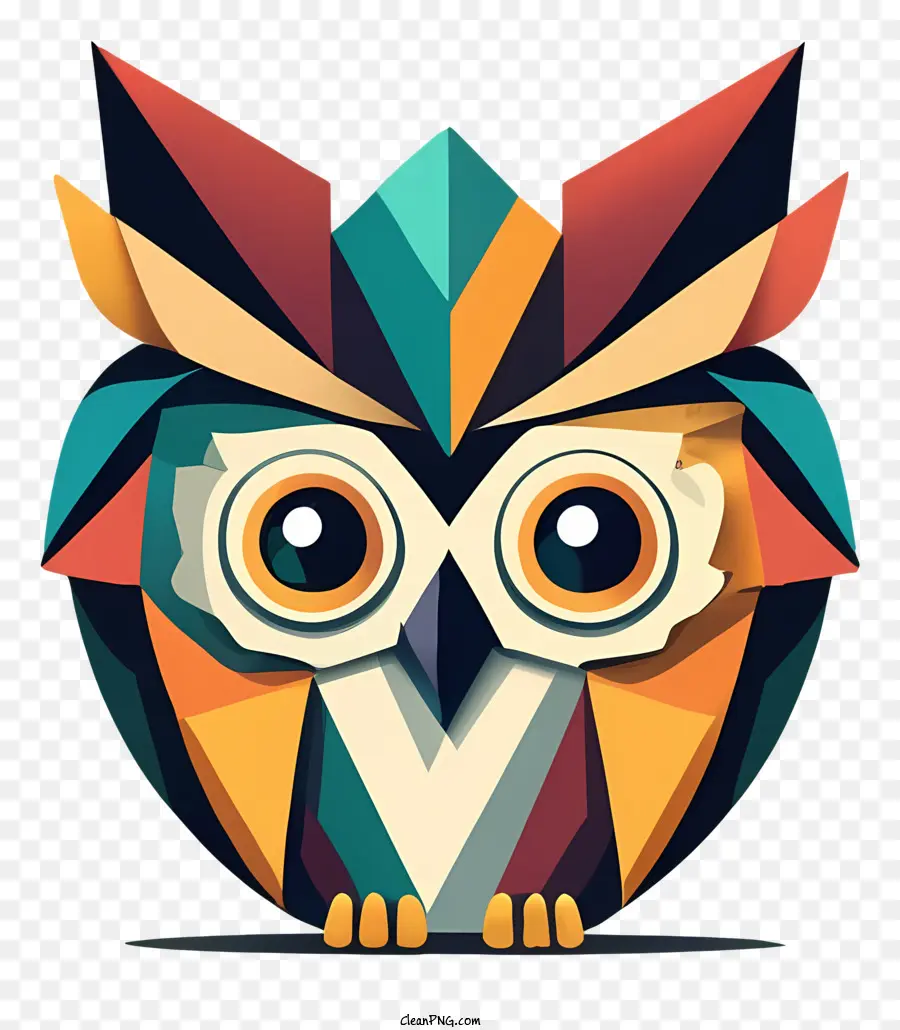 Hibou，Hibou Coloré PNG