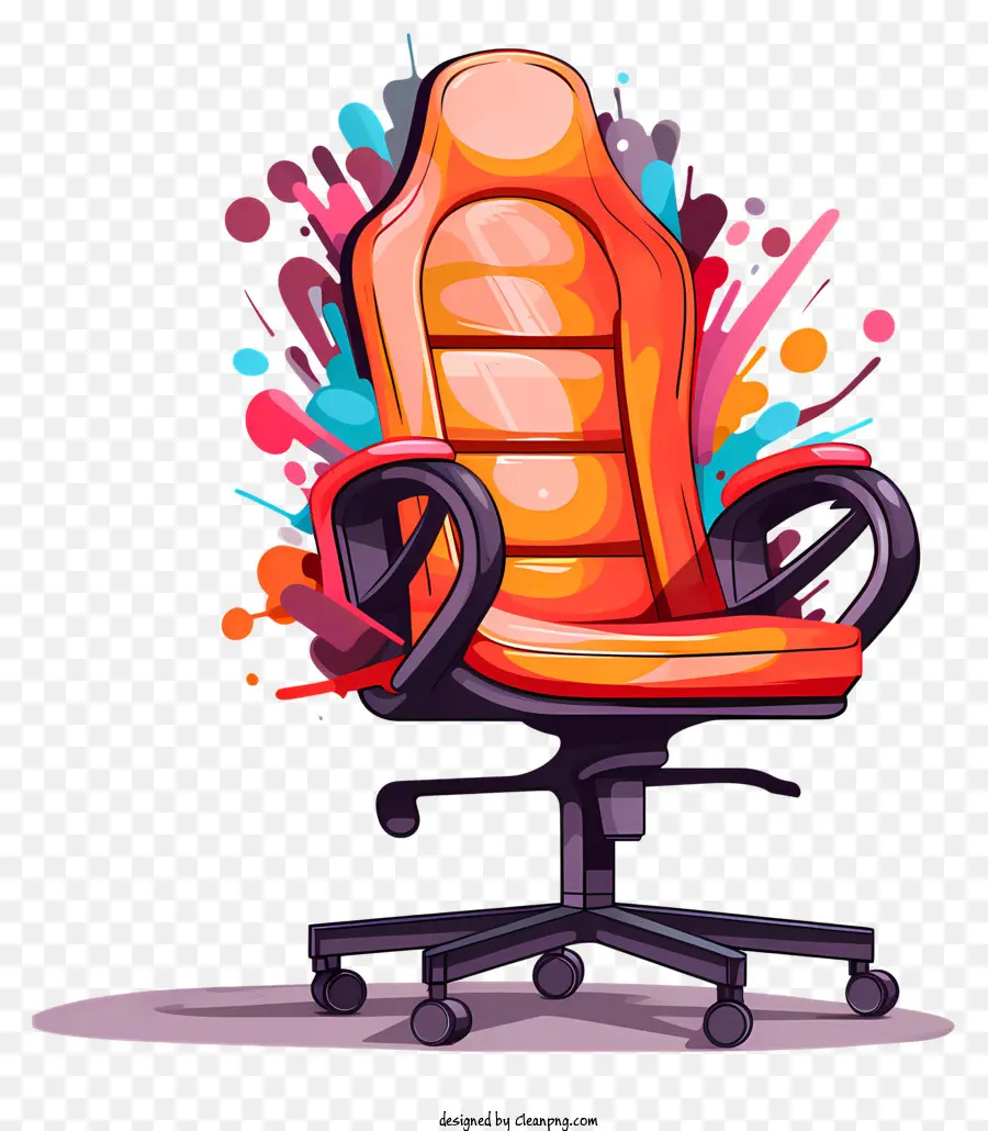 Chaise De Bureau，Chaise De Bureau Rouge PNG